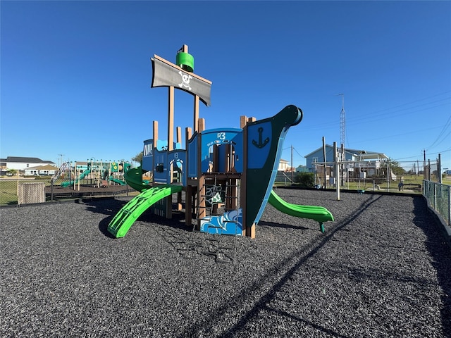 view of jungle gym