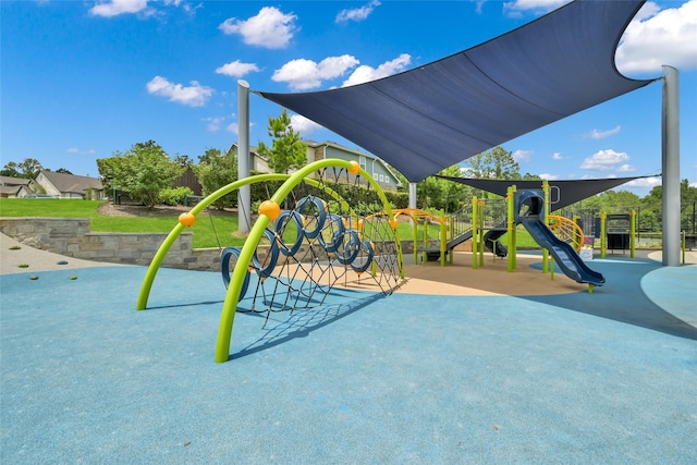 view of jungle gym