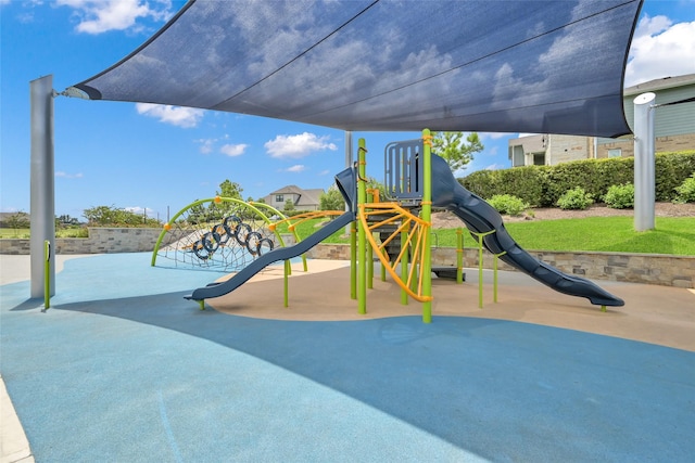 view of jungle gym