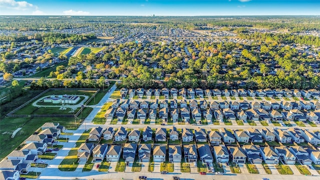 aerial view featuring a residential view