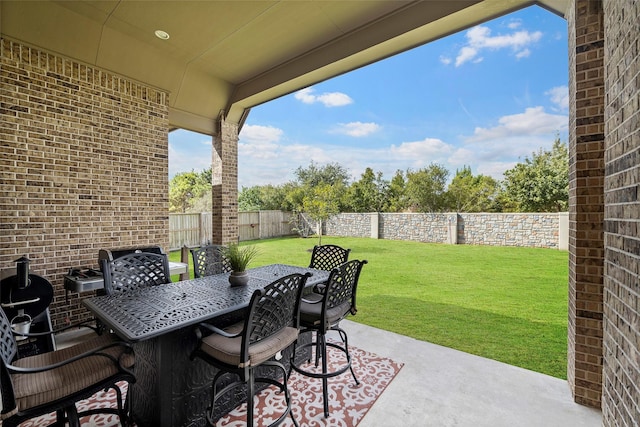 view of patio