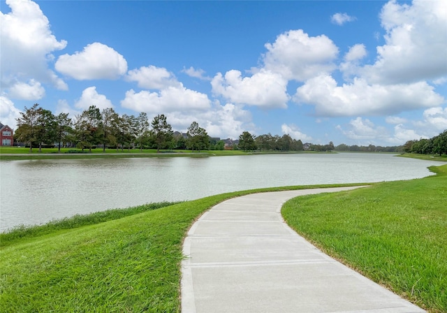 property view of water