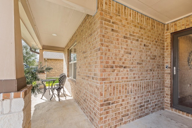 view of patio / terrace with a porch