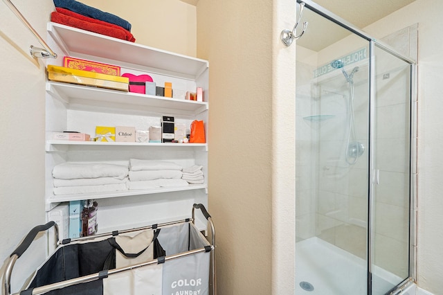 bathroom with walk in shower