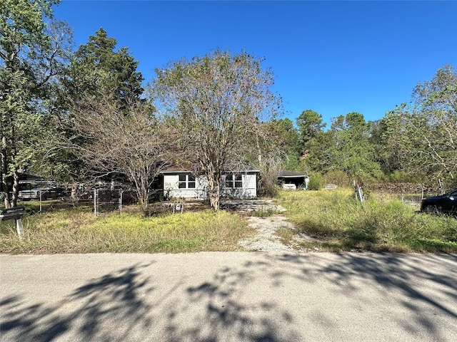 view of front of home