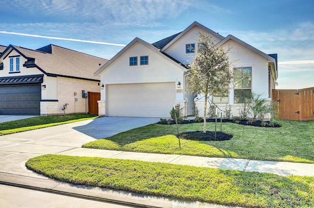 view of front of property with a front yard