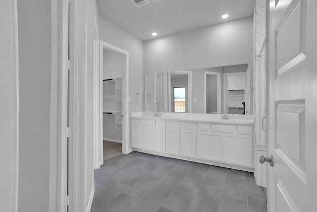 bathroom featuring vanity