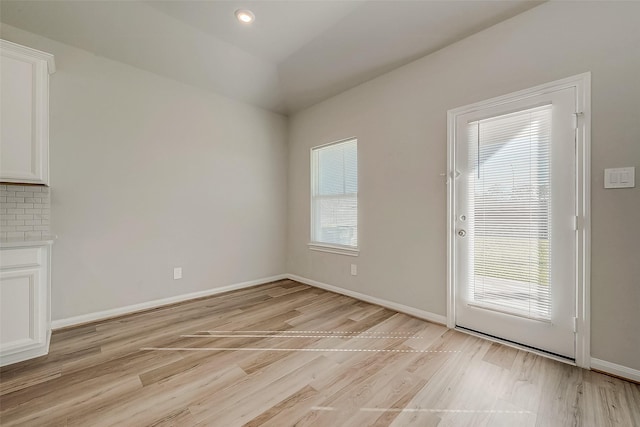 interior space featuring light hardwood / wood-style flooring