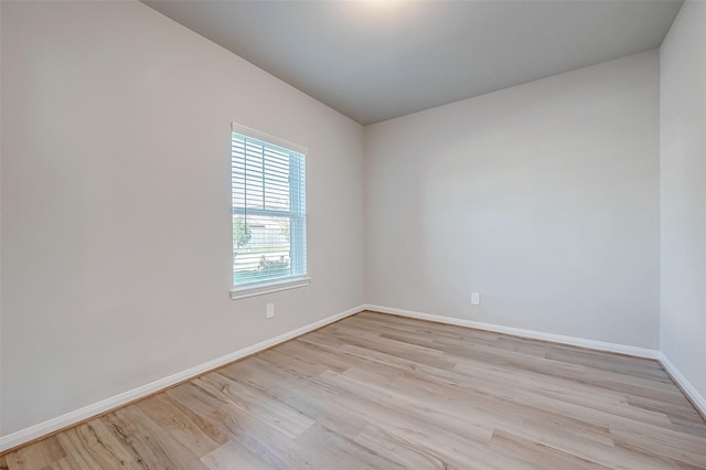 empty room featuring light hardwood / wood-style flooring