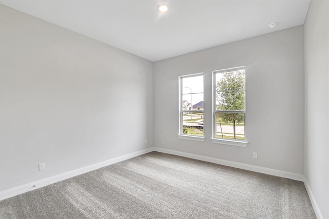 view of carpeted empty room