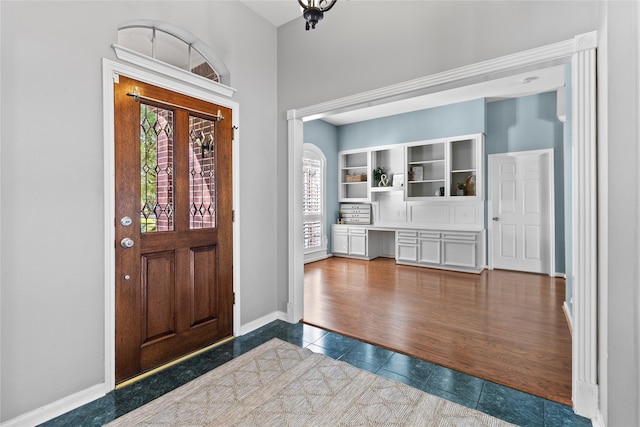 entryway featuring hardwood / wood-style floors