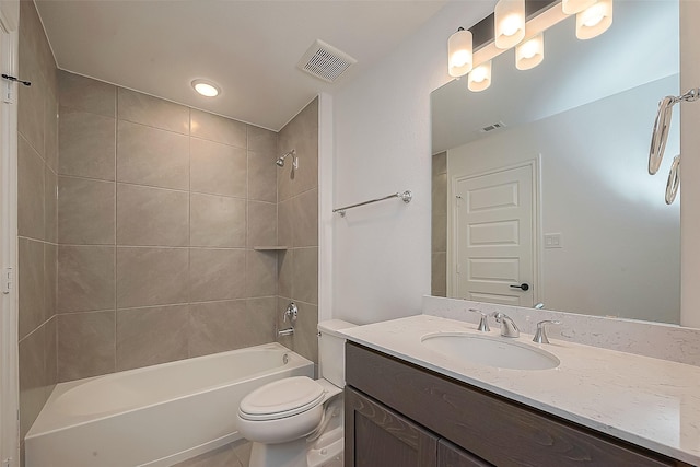 28212 Cedar Peak Dr, Spring, TX 77386 - bathroom featuring vanity and shower / bathtub combination