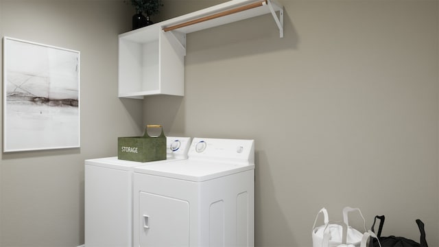 laundry area with washer and clothes dryer