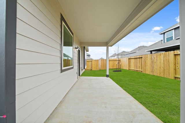 view of patio / terrace with a fenced backyard