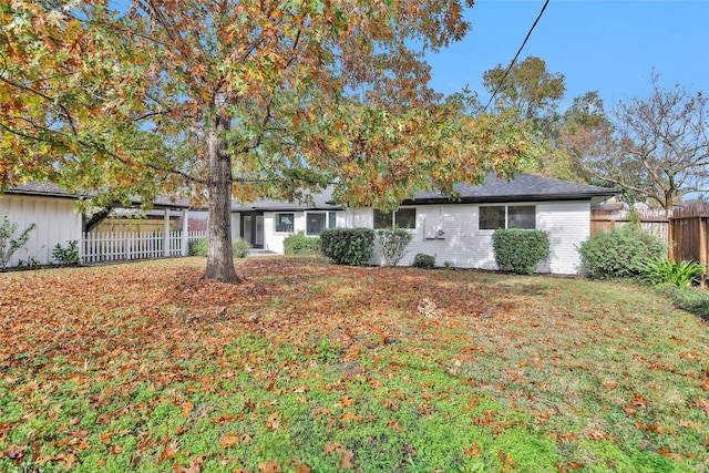 view of rear view of property