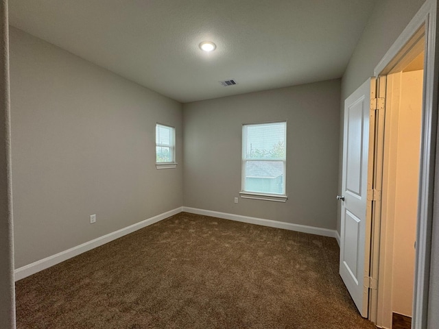 view of carpeted empty room