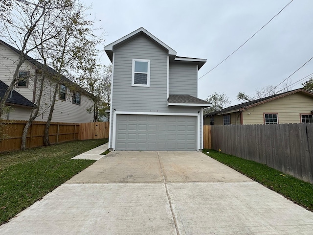 view of front of house featuring a garage