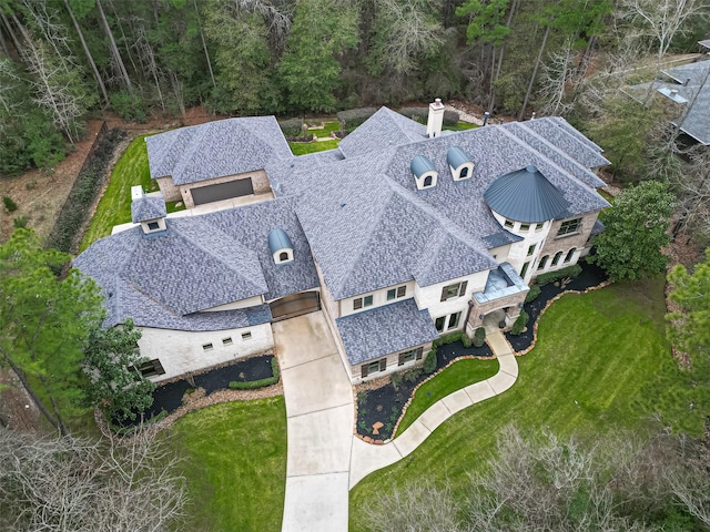 birds eye view of property