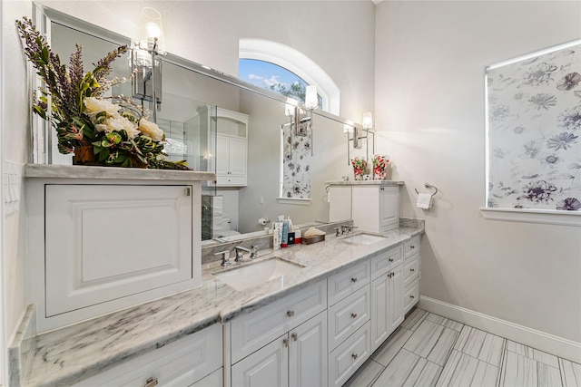 bathroom with vanity