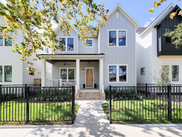 view of front of home featuring a porch