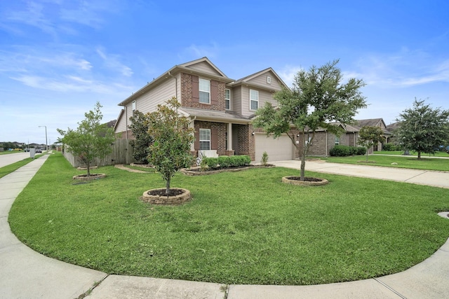 craftsman house with a front lawn