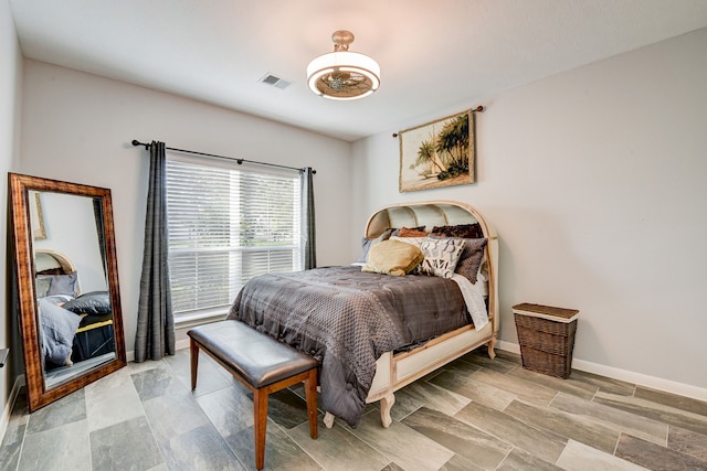 bedroom featuring light hardwood / wood-style floors