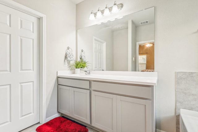 bathroom with vanity