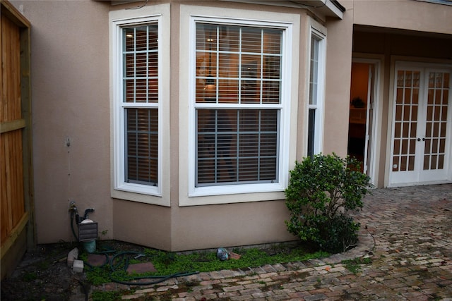 entrance to property with french doors