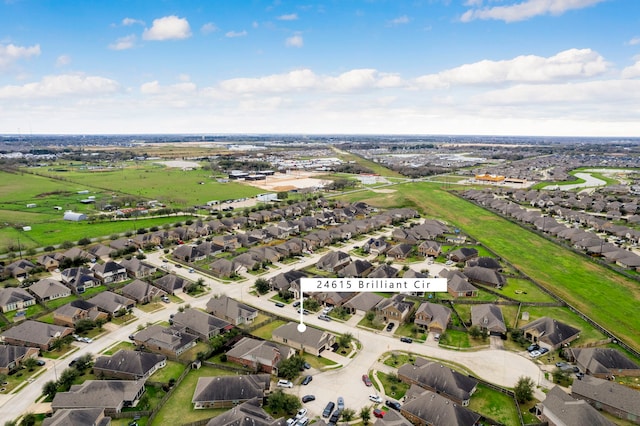 aerial view featuring a residential view