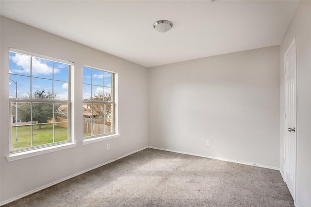 view of carpeted empty room