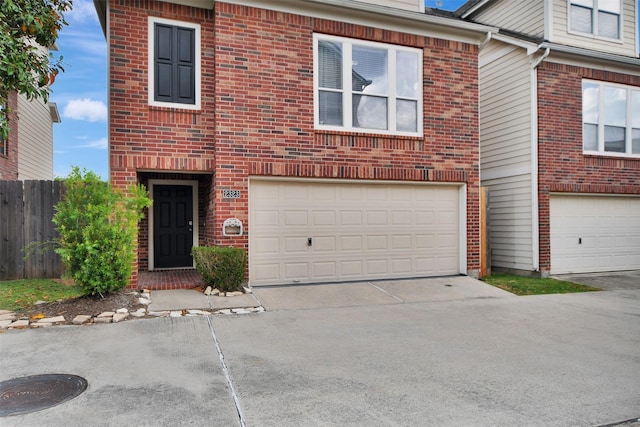 view of front facade featuring a garage