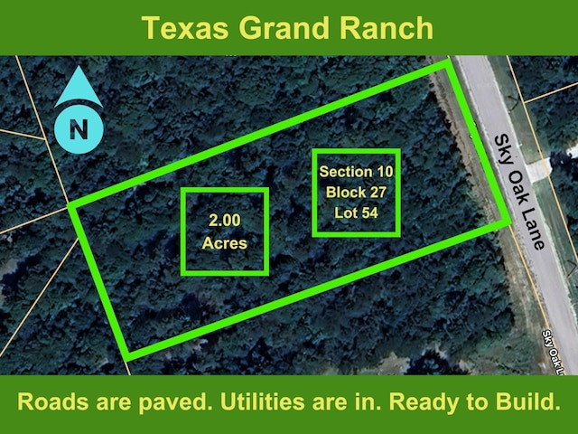 10-27-54 Sky Oak Ln, Huntsville TX, 77340 land for sale