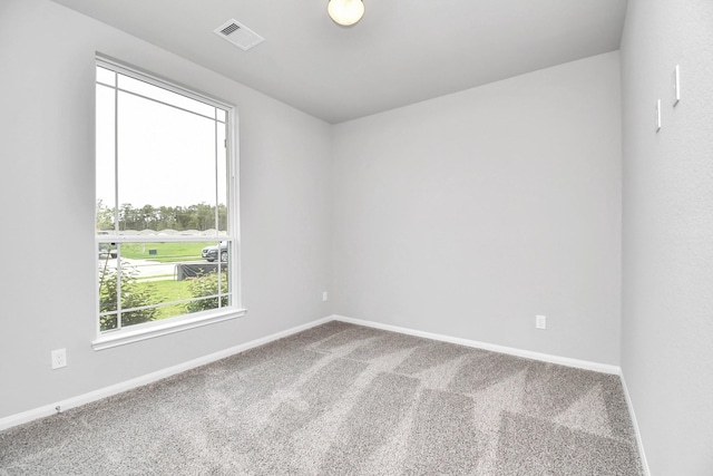 unfurnished room with carpet flooring