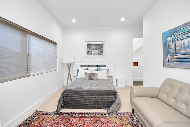 bedroom featuring carpet flooring