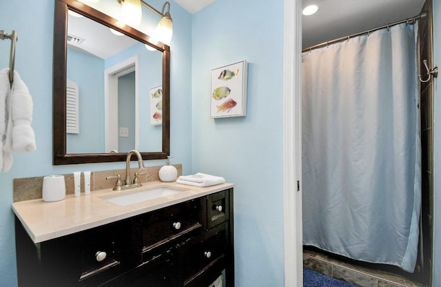 bathroom featuring vanity