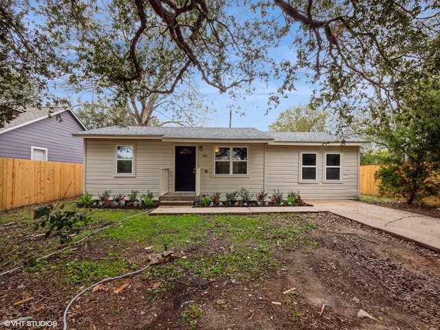 view of ranch-style home