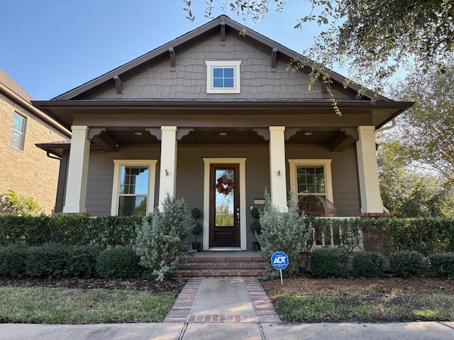 view of front of house with a porch