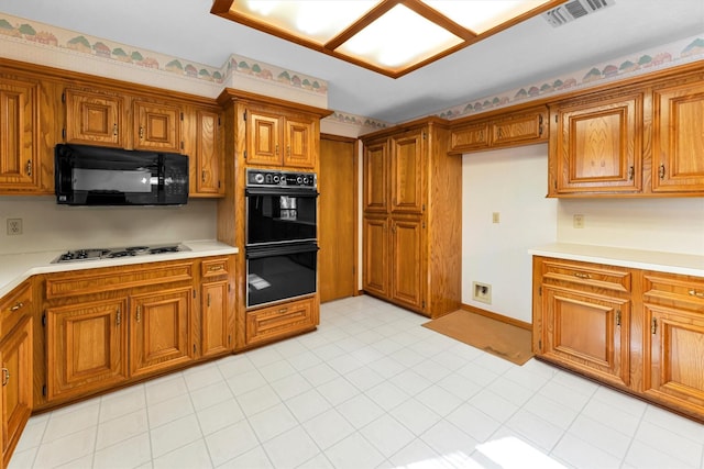 kitchen featuring black appliances