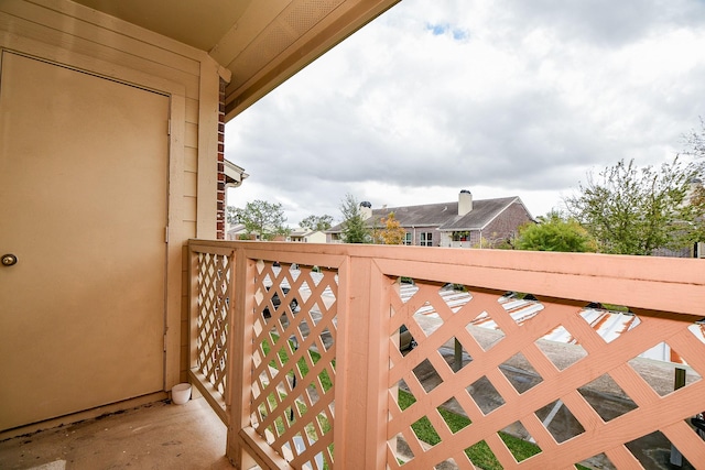 view of balcony