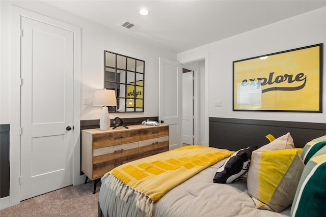 bedroom featuring carpet floors