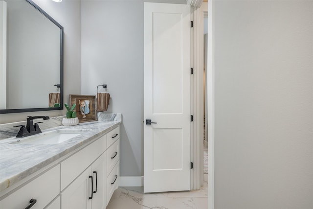 bathroom featuring vanity