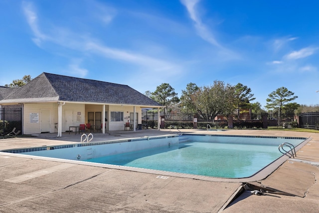 view of pool with a patio area