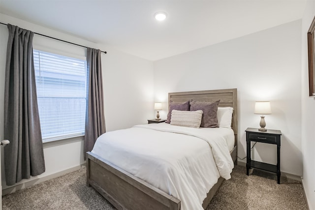 bedroom with carpet floors