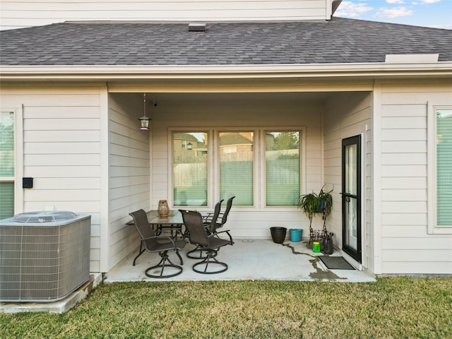 view of patio / terrace with cooling unit