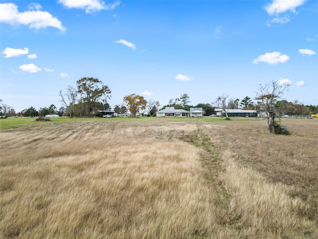 view of yard featuring a rural view