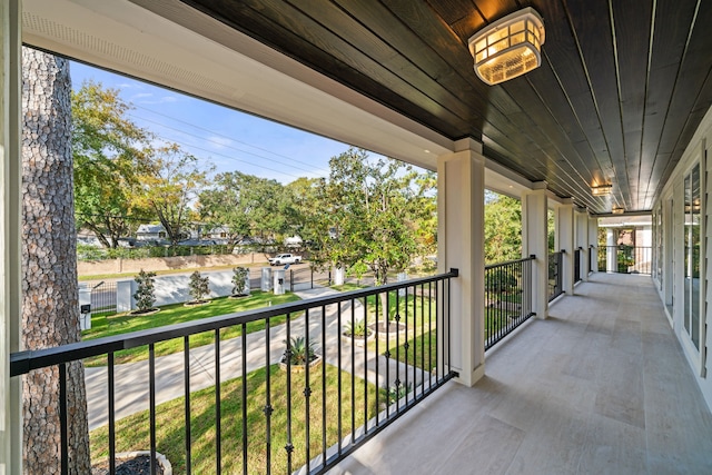 view of balcony