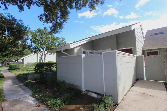 view of side of property