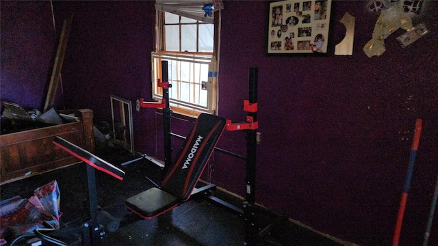 view of exercise room