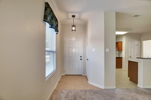 view of tiled entryway