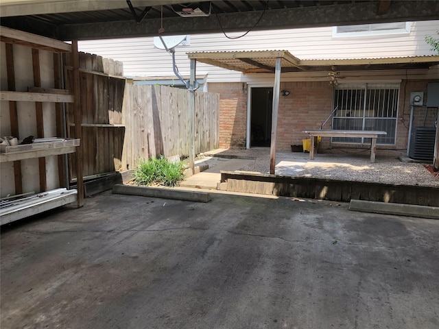 view of patio / terrace featuring cooling unit